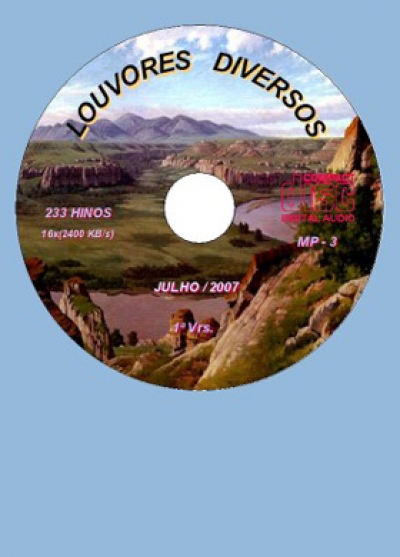Louvores Diversos - 233 Hinos - CD-MP3
