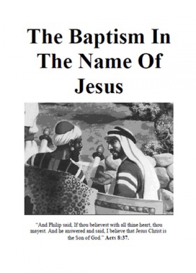 The Baptism in the Name of Jesus